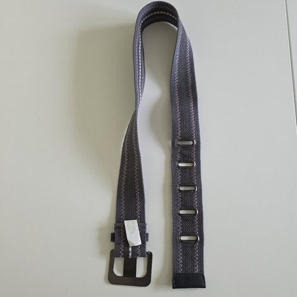 EDC by Esprit Belt For Size 4 Gray Embroidered Woven Metal Buckle Y2K VTG Boho - Picture 12 of 12